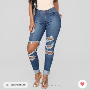Fashion Nova Beach Bum Jeans